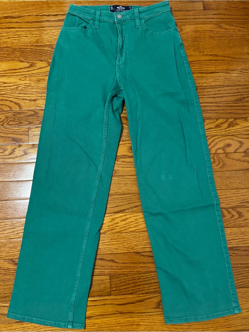 Relaxed Green Women's Jeans - Hollister